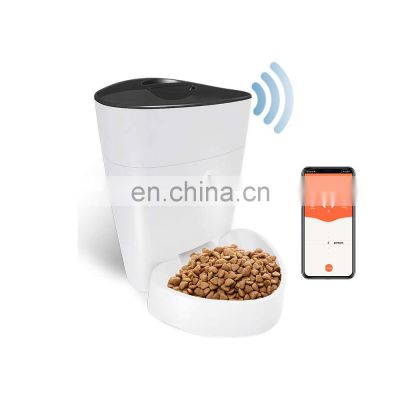 wholesale 6 meal automatic wifi dog cat microchip reminder video adjustable timer interactive food toy pet feeder