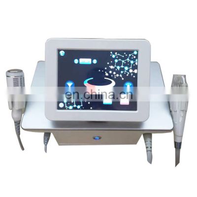 Portable cold hammer skin tightening scar acne removal rf microneedling machine