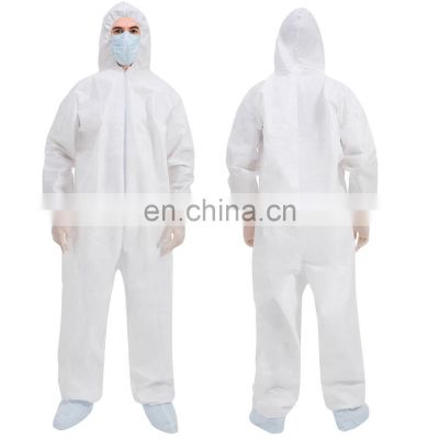 Disposable coverall hazmat suit heavy duty painters coveralls excellent air permeability and water repellency