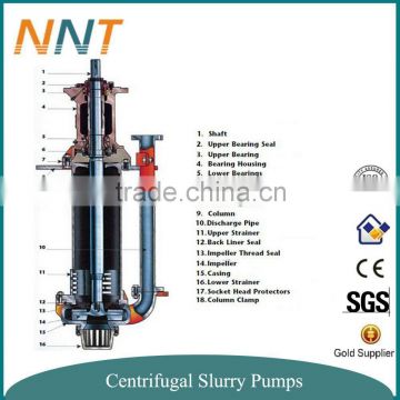 Open impeller SP series vertical centrifugal slurry pump