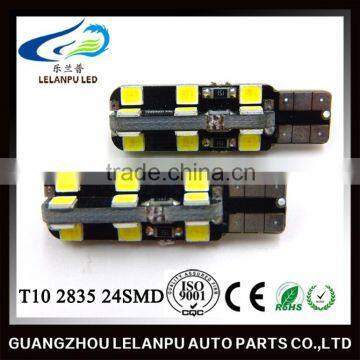 New design auto led T10 w5w 168 canbus car light T10 canbus 2835 24SMD car interior light
