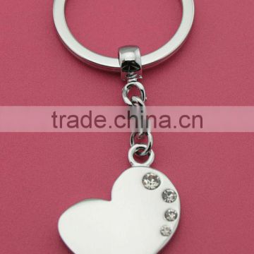 Personalized Men's Key Chain Heart Shaped Keychain Personalized Valentine's Day Gift
