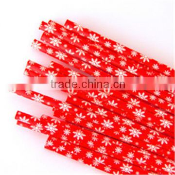 Red Star Pattern Paper Straws for Sexy Hot Dance Party Wholesale