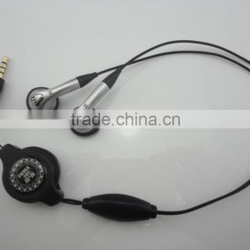 hot retractable earphone with microphone