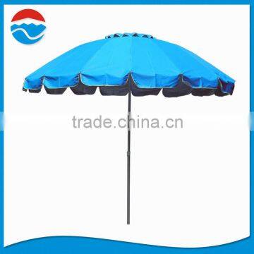 260CM*12K lake blue color umbrella for beach