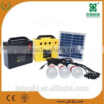 4W6V Mini solar lighting kit with flashlight