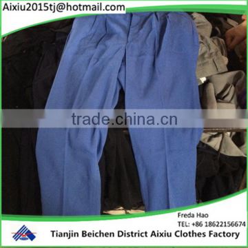 high quality summer used clothing men tergal pants in bales