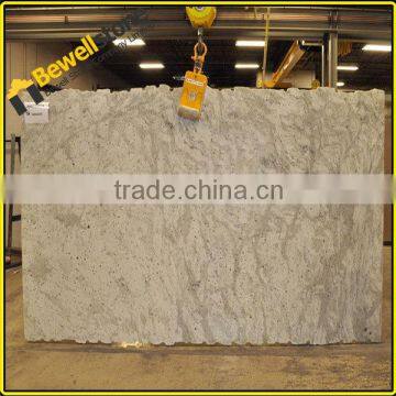 New kashmir white stone granite fireplace hearth slab