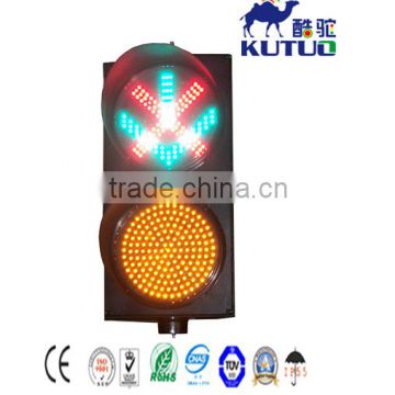 New design 300mm Red Cross Green arrow+ Yellow Ball traffic signal for toll station and parking