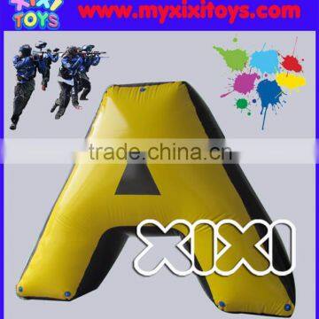 big A inflatable paintball bunkers, special shape air bunker for paintball game