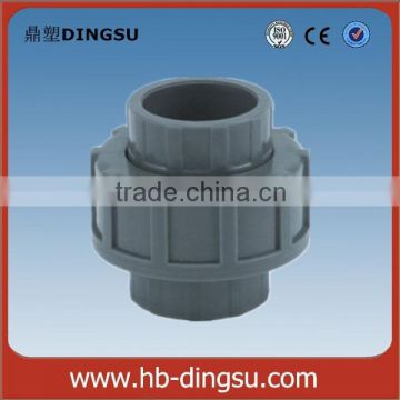 PVC threaded pipe union fitting plastic adapter union