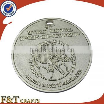 2014 gold/nickel/copper factory fashion promotional medal plate