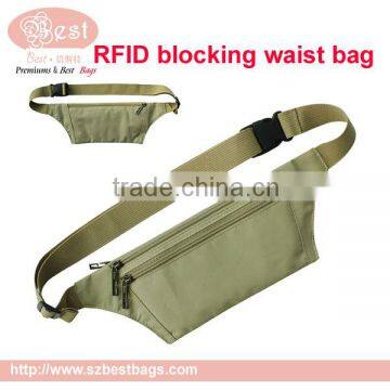 universal RFID blocking running waist belt