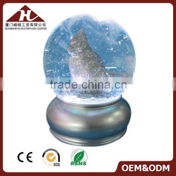 xmas led light snow globe bird design
