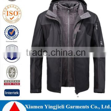 Men Outdoor Waterproof winter Jacket Double Layer 3in1jacket Windbreaker Snowboard Sportswear With Detachable Lining Fleece