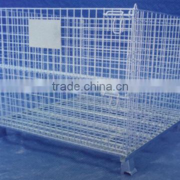 Warehouse Storage Container Wire Mesh Cage