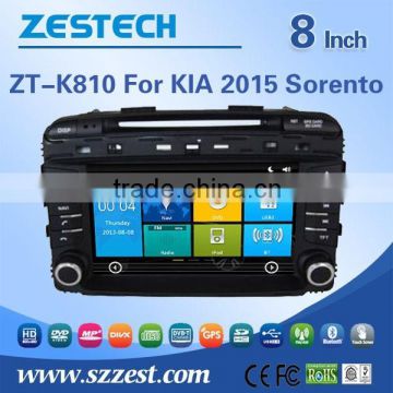 In dash 8 inch car dvd player with gps for KIA 2015 Sorento car dvd player with gps