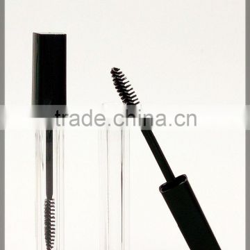 Plastic cosmetics eyelash bottle with brush