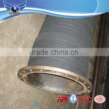 Large Diameter Rubber water suction and discharge hose with flange