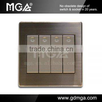 MGA Q7i Series Q-K04A 4 Gang 1 Way Switch