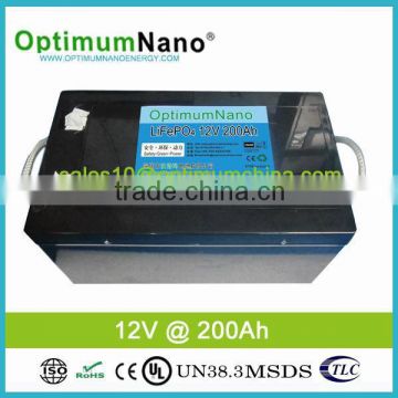 long lifecycle 12v 200ah li-ion battery for solar power system