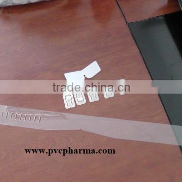Rigid PVC film for collar insert