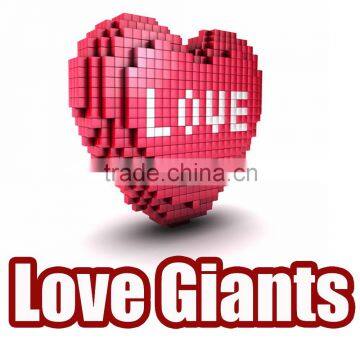 Drop Shipping Love Giants Black/Orange 2 Colors Sofa Cushion Cover 1 PCS