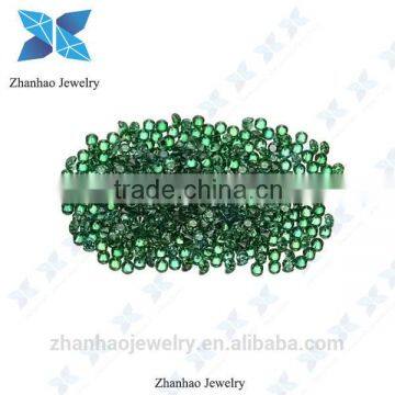 emarld-green 1.00mm round cut cz stone