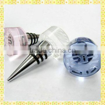 Decorative Clear Glass Wine Stoppers For Table Centerpieces Gifts
