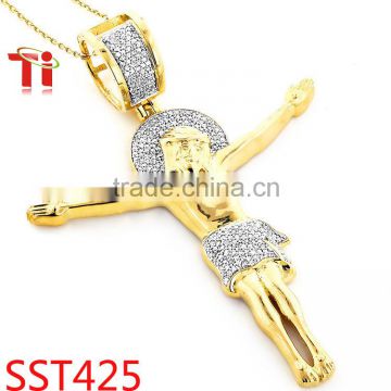 Newly pure gold jewelry, stainless steel gold pendant, alibaba express necklace wholesale