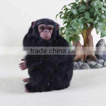 For display good quality pure handmade plush black gorilla