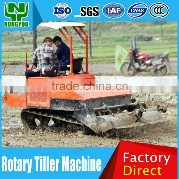 Factory Quality Tiller Tillage Machine Cheap Self Propelled Rotary Cultivator Rubber Track 1GZ-150