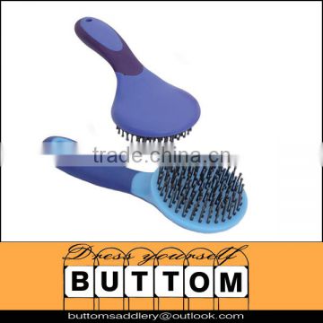 Mane & tail brush Horse grooming Mane & tail brush comfortable handle with round face