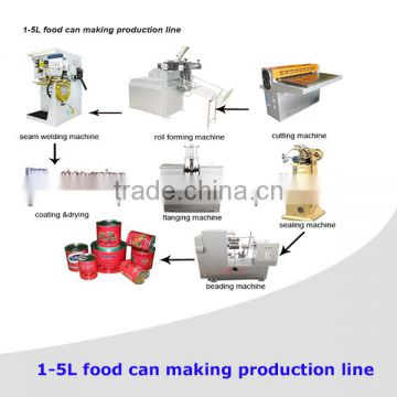 Food Can Making Machine Line / 1- 5 L Tin Can