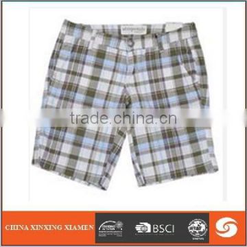 Summer men shorts with woven fabric 2015