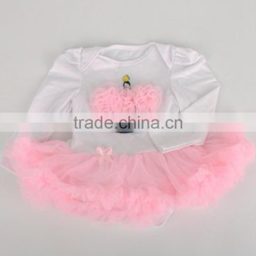 R&H White OEM breathable high quality baby frozen infant dresses