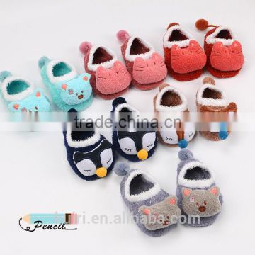 New design Coral fleece Cute Cartoon Baby Socks Soft Animal Pattern Boys Girls Floor Baby Socks