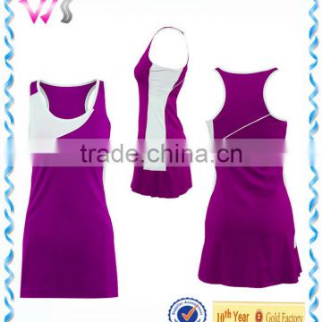 Hot sale girls fashion supplex dri-fit tennis dress custom sexy tennis dress