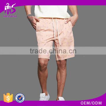 Guangzhou Shandao Summer Latest Design Cotton Elastic Waist Casual Printing Men Shorts