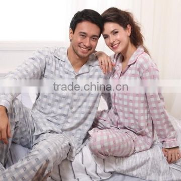100% cotton couple pajamas