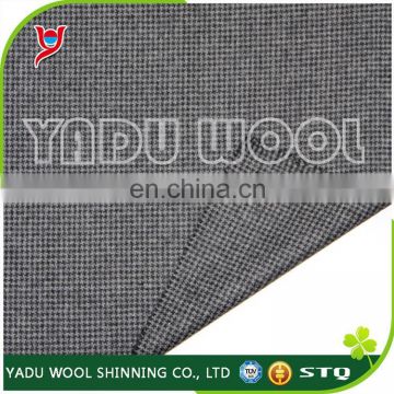 Houndstooth heavy woolen coat fabric for winter and cheap price