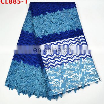 Heavy cotton lace fabrics African water soluble fabric beauty Guipure cord lace fabric Cotton/Nylon