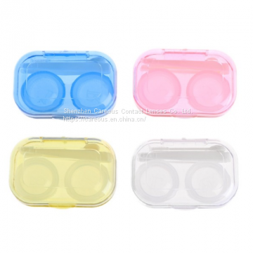 NoEnName_Null Clear Cosmetic Contact Lenses Case Eyes Care Holder Container Travel Accessaries