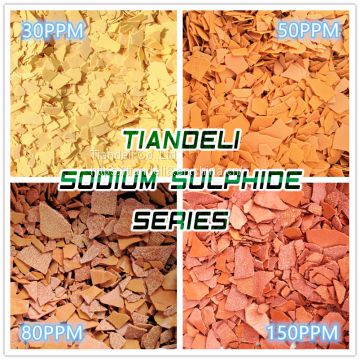 sodium sulphide yellow/red flakes 60%min 30-150ppm
