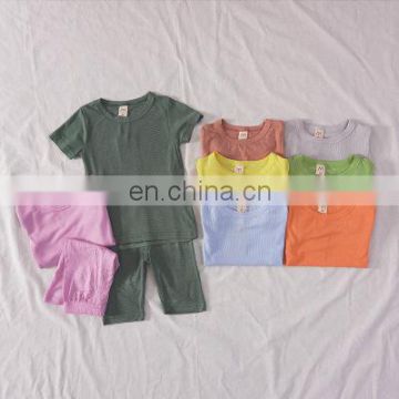 Clothing Sets 2020 Summer Toddler Tops + Shorts 2pcs Outfits Kids Clothes Boys Girls Children Suit