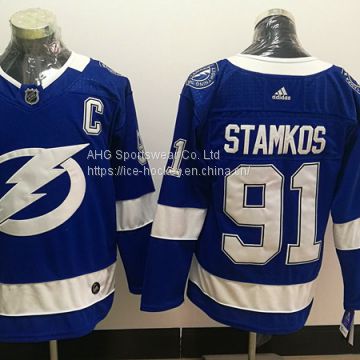 Tampa Bay Lightning #91 Stamkos Blue Jersey