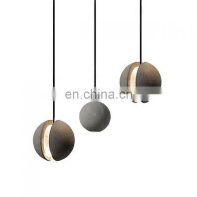 Designer Irregular Moon Shaped Industrial Cement Concrete Chandeliers Pendant Lights China Wholesale