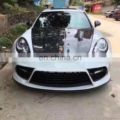 Runde FRP Half Carbon Fiber Material For Porsche Panamera 970.1 Mansory Style Body Kit Front Rear Bumper Side Skirt Spoiler Hood