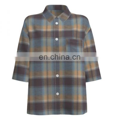 Top Sale 100% Cotton Yarn Dyed Flannel  Check Design