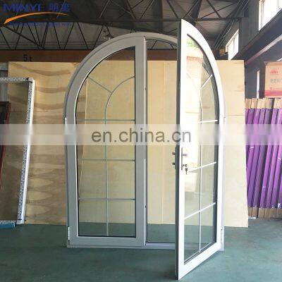 Semi Circular Top Design Aluminum Entry Doors Front Door For Sale